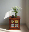 Teak Forge Wood Bedside Table
