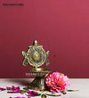 Traditional Brass Balaji Shankh Chakra Diya for Home Temple