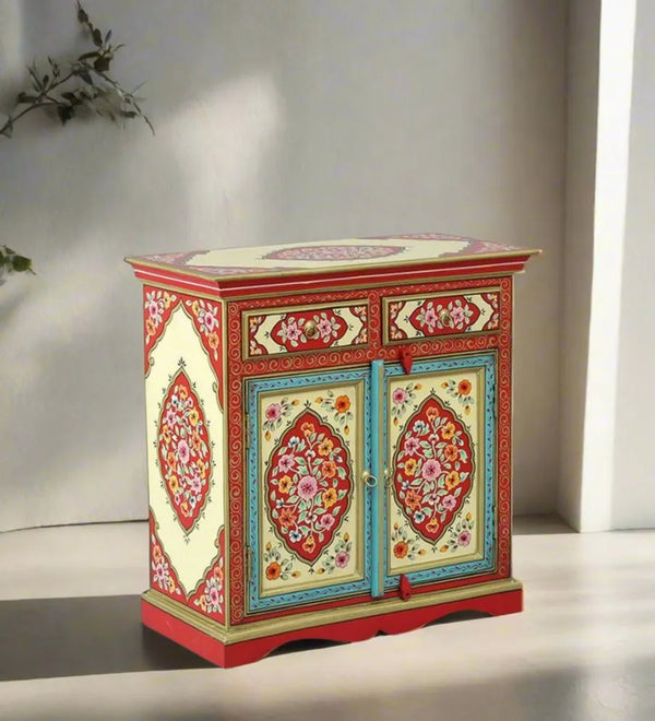 Udaipur Wooden Handpainted Console & Side Table