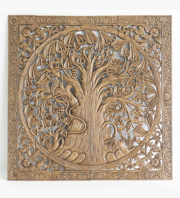 Mystic Rustic Brown Tree of Life with Frame - D'DASS Store
