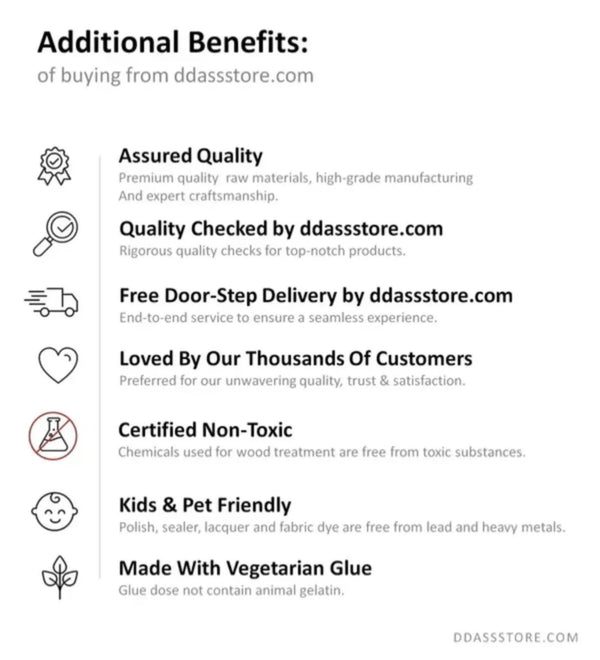 Rustic Edge  Solid Wood Bedside Table