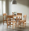 UrbanNest Bistro Wood 4 Seater In Natural Finish Dining Set 