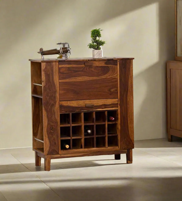 Vismit Heritage Wood Bar Cabinet