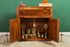 Wooden Puja Temple Cabinet for Home | WT2425Cabinet_Honey - D'DASS Store