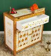 Wooden Puja Temple Cabinet for Home | WT2425Cabinet_RG - D'DASS Store