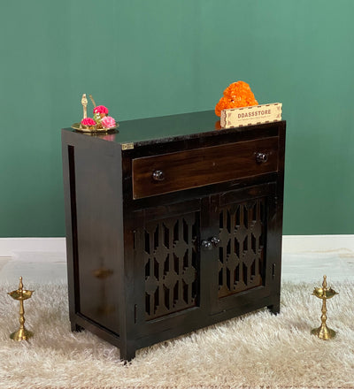 Wooden Puja Temple Cabinet for Home | WT2425Cabinet_Dist