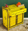 Wooden Puja Temple Cabinet for Home | WT2425Cabinet_YG - D'DASS Store
