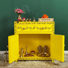 Wooden Puja Temple Cabinet for Home | WT2425Cabinet_YG - D'DASS Store
