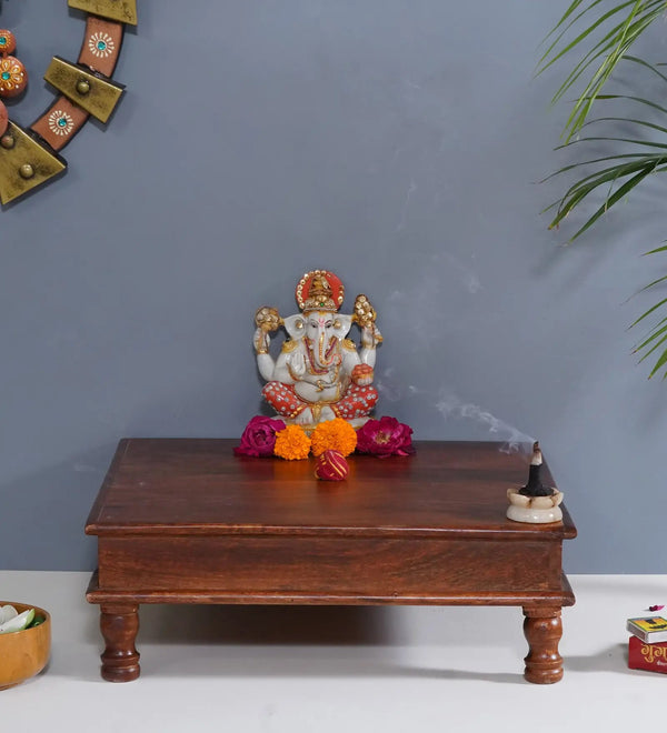 Wall Hanging Puja Temple Sheesham and MDF Wooden For Home