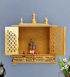 Wall Hanging Puja Temple Sheesham and MDF Wooden For Home