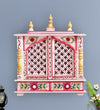 Wall Hanging Puja Temple Sheesham and MDF Wooden For Home