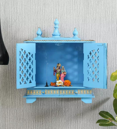 Wall Hanging Puja Temple Sheesham and MDF Wooden For Home