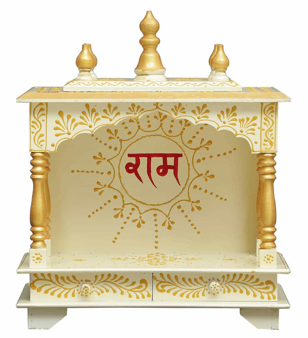 Wall Hanging Puja Temple Sheesham and MDF Wooden For Home