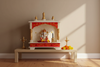 Wall Hanging Puja Temple Sheesham and MDF Wooden For Home | DDASSWT1822 RT - D'DASS Store