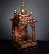 Wall Hanging Sheesham MDF Wooden Pooja Temple Puja Mandap for Office