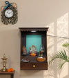 Wall Hanging Solid Sheesham Wooden Home Temple Puja Chowki | Ganesh Chaturthi Puja | DDASSWTSolid-221 - D'DASS Store