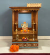 Wall Hanging Solid Sheesham Wooden Home Temple Puja Chowki | Ganesh Chaturthi Puja
