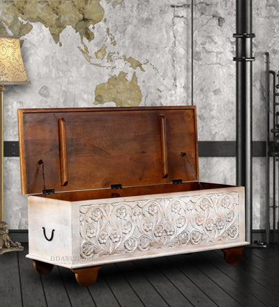 Decorative Wooden Trunk & Storage Box