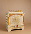 White Wooden Pooja Mandir design & Puja Mandap For Home