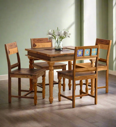 Wildwood Harmony Table Wood 4 Seater Dining Set
