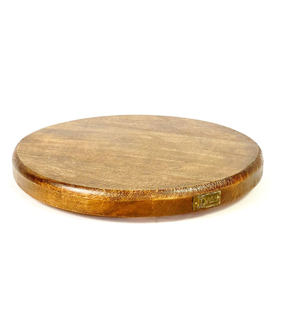 Wood Chopping Board | Round Shape Cutting Board | Pizza Platter | Wooden Chopper Board for Cutting of Vegetables and Fruits - D'DASS Store