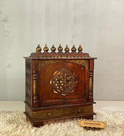 Wooden Pooja Temple & Puja Mandap For Home