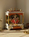 Wooden Pooja Temple & Puja Mandap For Home | DDASSWT2412SD_Open - D'DASS Store