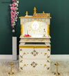 Wooden Pooja Temple & Puja Mandap with Cabinet for Home