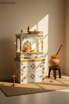 Wooden Pooja Temple & Puja Mandap with Cabinet for Home | DDASSWT1822_Cabinet_WG - D'DASS Store