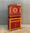 Wooden Pooja Temple & Puja Mandap with Cabinet for Home