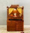 Wooden Pooja Temple & Puja Mandap with Cabinet for Home