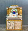 Wooden Pooja Temple & Puja Mandap with Cabinet for Home