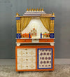 Wooden Pooja Temple & Puja Mandap with Cabinet for Home