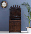Wooden Pooja Temple & Puja Mandap with Cabinet for Home