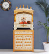 Wooden Pooja Temple & Puja Mandap with Cabinet for Home