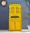 Wooden Pooja Temple & Puja Mandap with Cabinet for Home