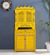 Wooden Pooja Temple & Puja Mandap with Cabinet for Home