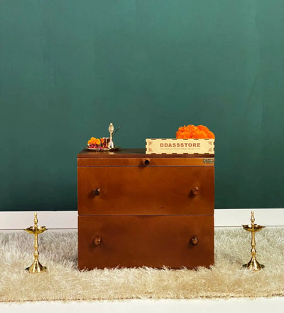 Wooden Puja Temple Cabinet for Home