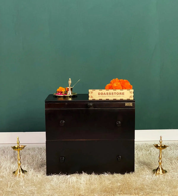 Wooden Puja Temple Cabinet for Home