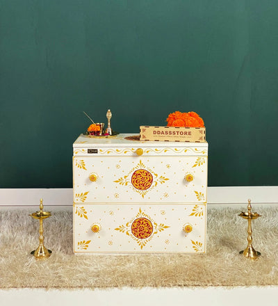 Wooden Puja Temple Cabinet for Home