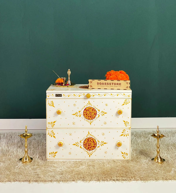 Wooden Puja Temple Cabinet for Home