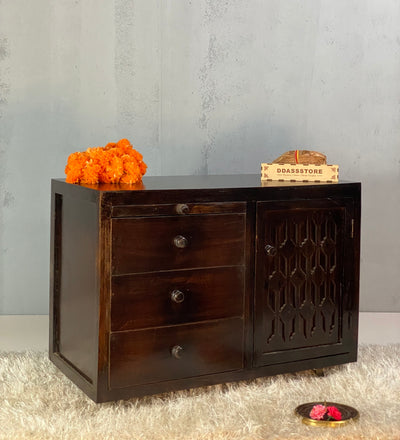 Wooden Puja Temple Cabinet for Home