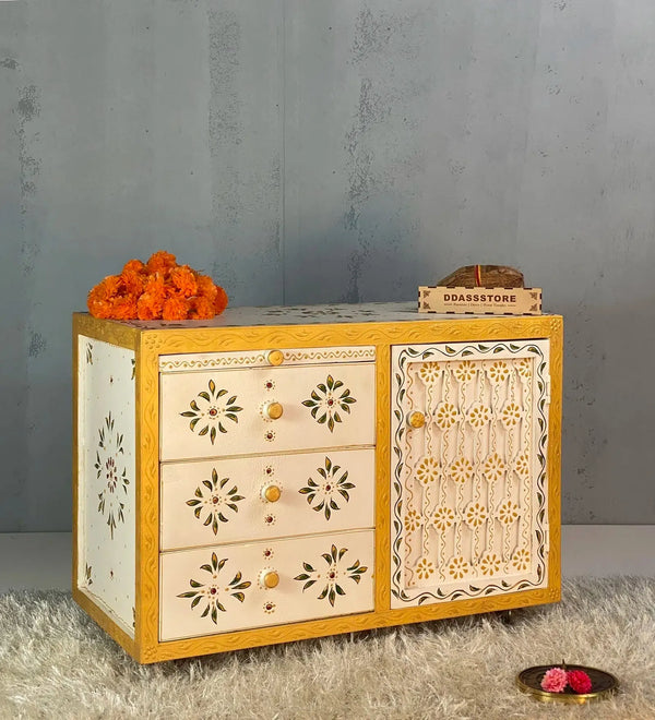 Wooden Puja Temple Cabinet for Home