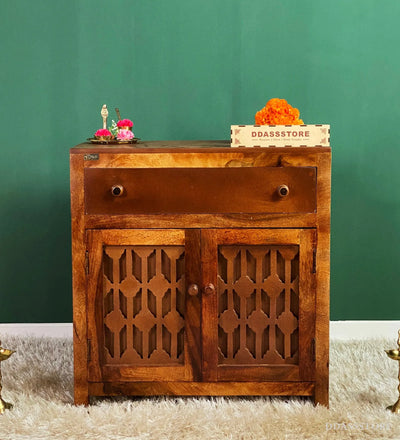 Wooden Puja Temple Cabinet for Home