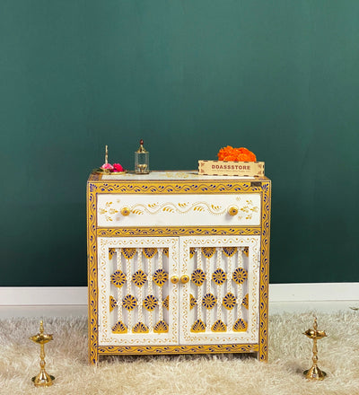 Wooden Puja Temple Cabinet for Home