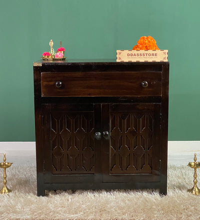 Wooden Puja Temple Cabinet for Home