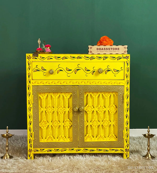 Wooden Puja Temple Cabinet for Home