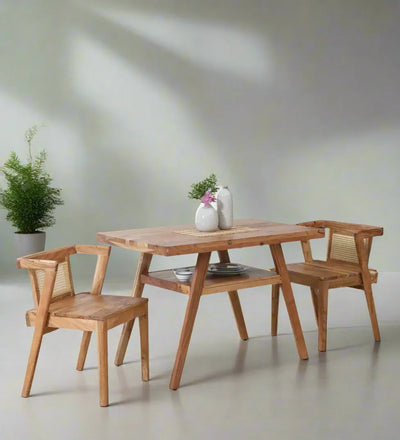 Woodland Bliss In Natural 2 Seater Dining Set