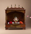 Big Sheesham &amp; MDF Wood Pooja Temple for Home &amp; Office | DDASSWT2412C