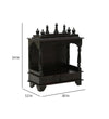 Sheesham MDF Wooden Pooja Temple For Office | DDASSWT2412DP - D'DASS Store